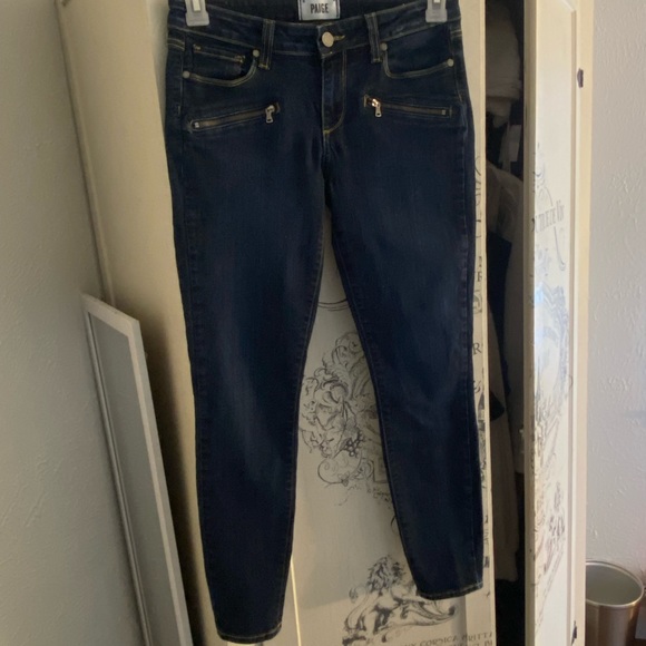 Gently used Paige Indigio Zip Jeans/ 28 - Picture 10 of 14